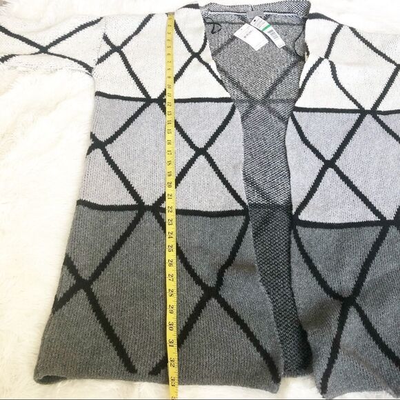 NWT Geometric Lined Joseph Aboud Cardigan - Picture 5 of 6